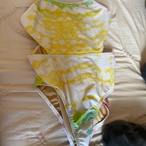 cute tye dye bathing suit